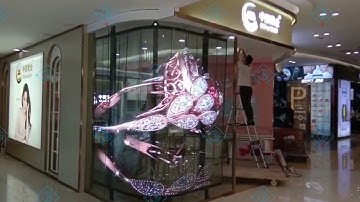 Curved/Flexible Transparent LED Display P3.9