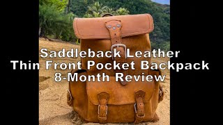 Saddleback Leather Thin Front Pocket Backpack - 8 Month Review
