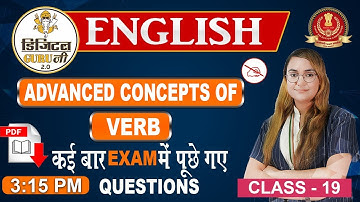 Advanced Concepts of Verb | English | SSC Digital Guru Ji | 3:15 pm