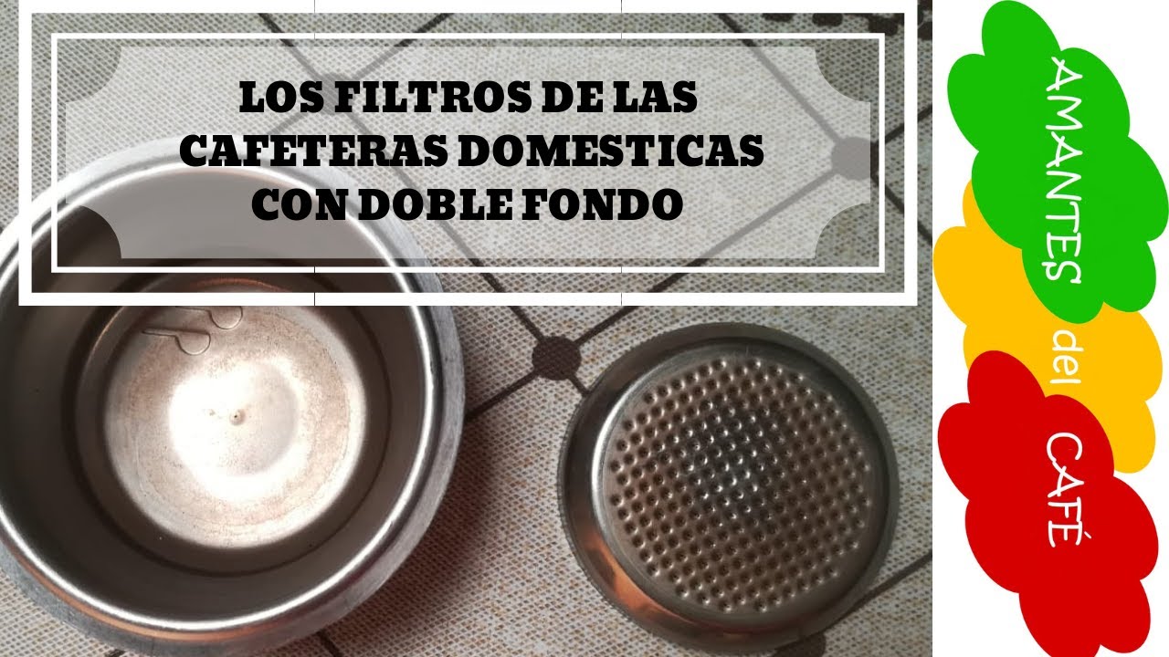 Los filtros para el café de las cafeteras caseras: porque tienen doble  fondo y como limpiarlos 