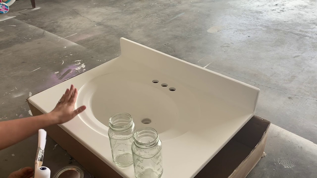 diy bathroom sink epoxy bowl in top