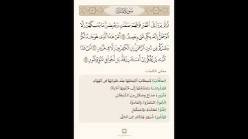 السراج في بيان غريب القران سورة الملك 7 تلاوة الشيخ سعد الغامدي