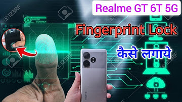 How to set fingerprint lock in Realme gt 6t 5g/Realme gt 6t me display fingerprint lock kaise lagaen