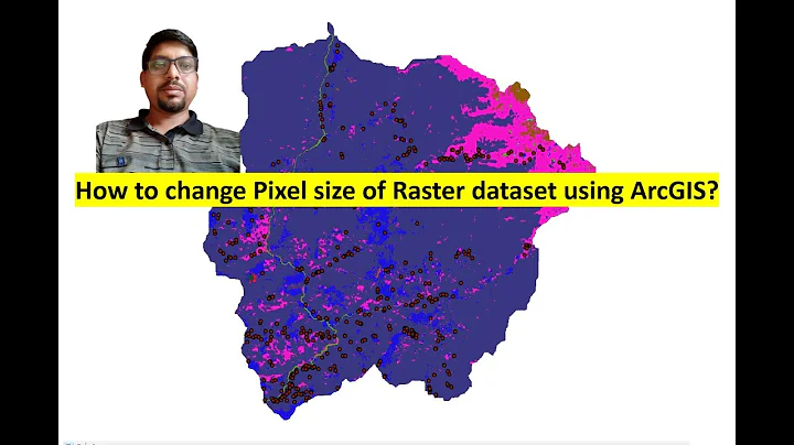 How to change cell size of raster dataset in ArcGIS II Change spatial resolution I Change pixel size