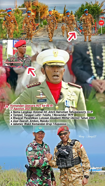 Komandan Upacara HUT ke 80 RI 17 Agustus 2025 #tni #videofyp #tniad #hutri80 #fyp #fypyoutube