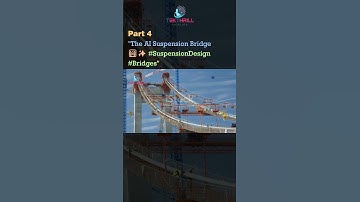 The AI Suspension Bridge 🌉✨ #SuspensionDesign #Bridges PART 4
