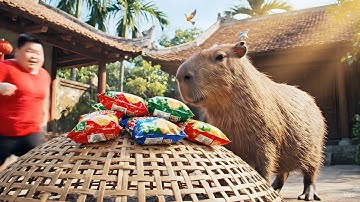 Capybara và cái bẫy bim bim #capybara