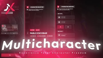 Fivem Multi-Character System  [ ESX, QBCORE, QBOX, CUSTOM ]