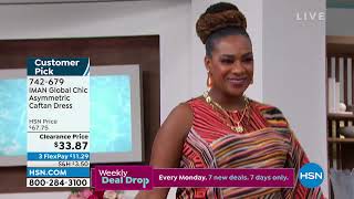 Robe Caftan Asymétrique Iman Global Chic