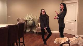 A few tips on how to assist someone who is blind. Cute video with my Isabella