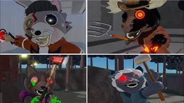 ALL JUMPSCARES | Flashcats Piggy Redesigns (Roblox Piggy Fan-game)