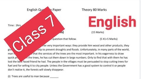 sample paper September 2022 English class 7 pseb#pseb #class7