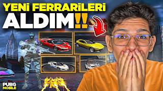 YENİ GELEN FERRARİ ARABALARINI ALDIM!! EFSANE ARABALAR!! - PUBG MOBİLW