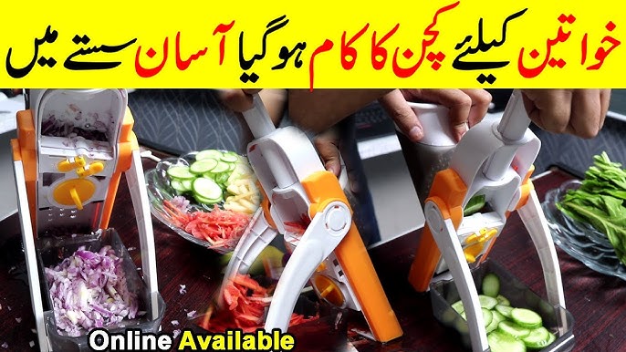 LOTESTO 14 In 1 Multifunctional Food Chopper Vegetable Slicer Dicer Cutter  With 8 Blades & Container