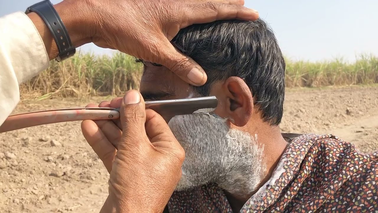 💈(ASMR) Sharp Skills, Soft Touches: old Barber shaving