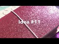 Craft Fair Series 2019- Glitter Faux Leather Personal Travelers Notebooks-Idea #11