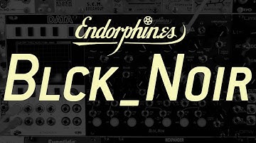 Endorphin.es BLCK NOIR (7 analogue drums with VCF, modulation, performance controls, FX & more!)