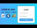 How to Create Simple Login Page in Java (Jsp + Servlet + Tomcat)