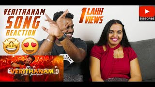 Verithanam Song Reaction | Malaysian Indian Couple | Bigil | Thalapathy Vijay | A.R Rahman