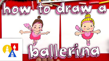 How To Draw A Cartoon Ballerina