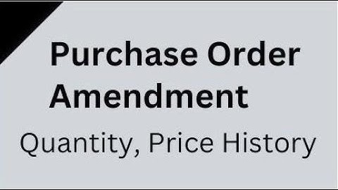 Purchase Order Line Amendment History in Odoo | Price Quantity History Tab in Purchase Order