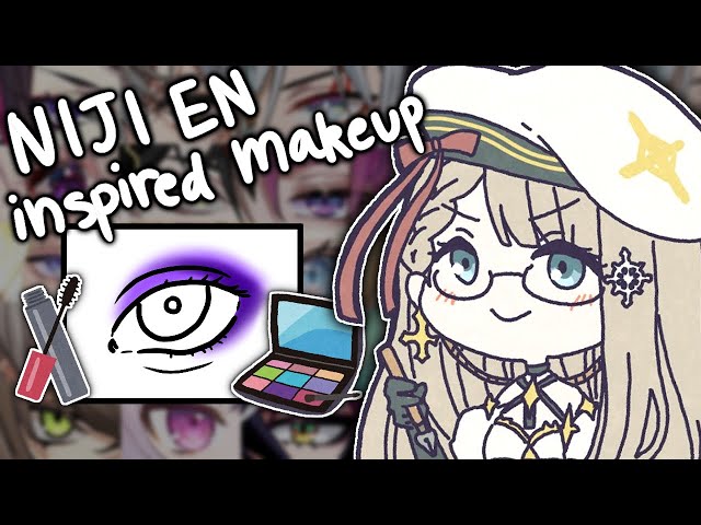 Designing Makeup Looks Inspired by NIJI EN! 【NIJISANJI EN | Aia Amare 】のサムネイル