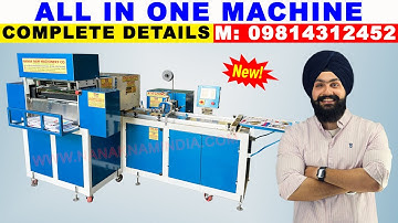 All in One Fully Automatic Notebook Making Machine | Notebook Making Machine Price, 09814312452
