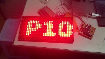Led P10 driver by ATmega16