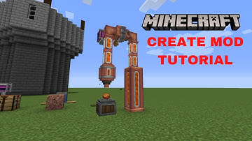 How to make the FLUID PIPE SYSTEM - Minecraft Create Mod Guide