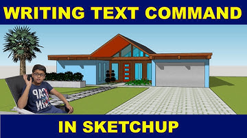 Writing Text Command in Sketchup | Tutorial # 15 | Maaz Sami @LearnwithMaaz1