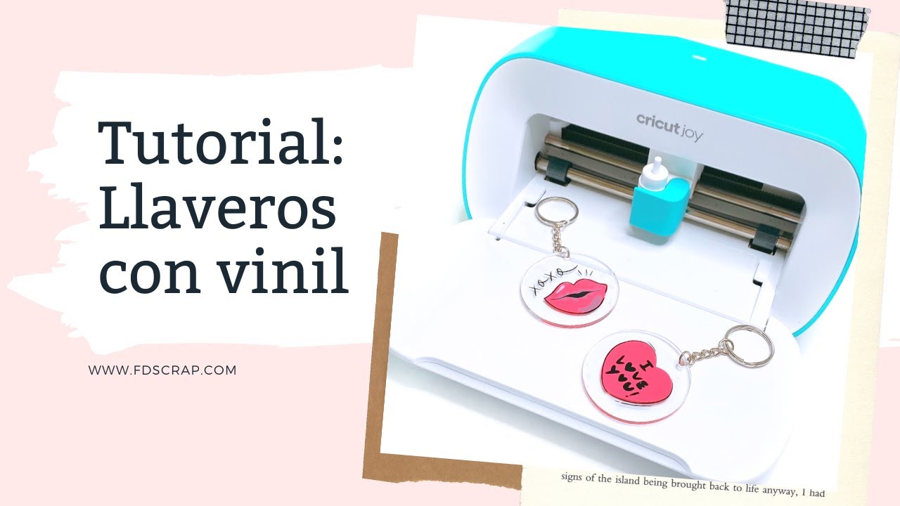 #TUTORIAL: #LLAVERO CON #VINIL Y LA #CRICUTJOY / #SCRAP #DIY #SCRAPBOOK #CRICUTCRAFTER