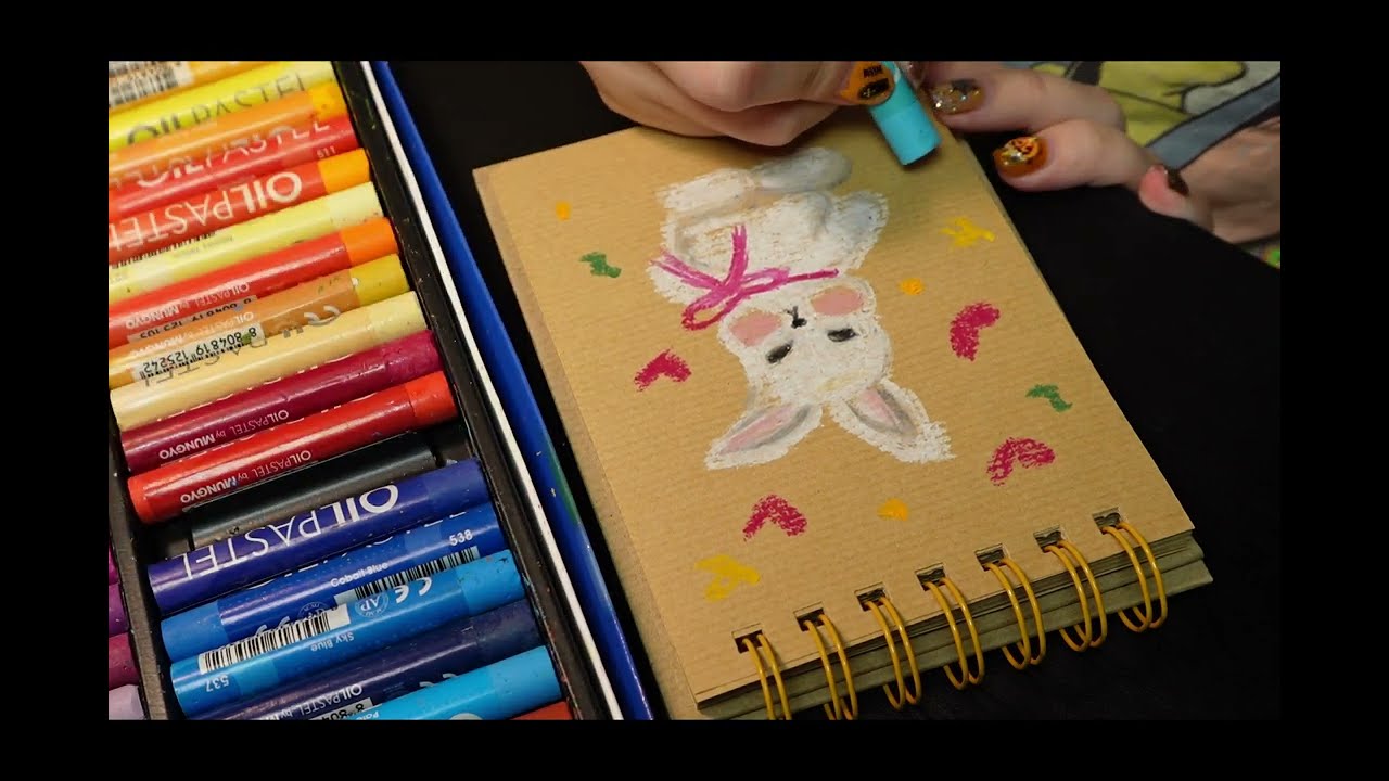 asmr dibujando con pasteles 🫧🎀