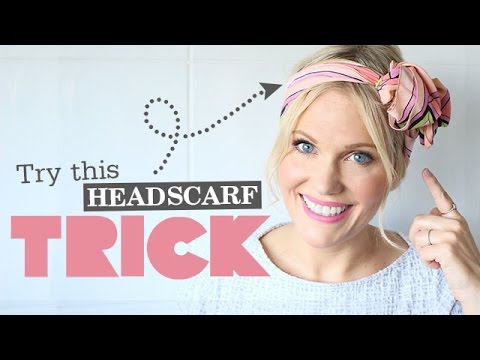 QUICK + EASY HEADSCARF TRICK! - YouTube