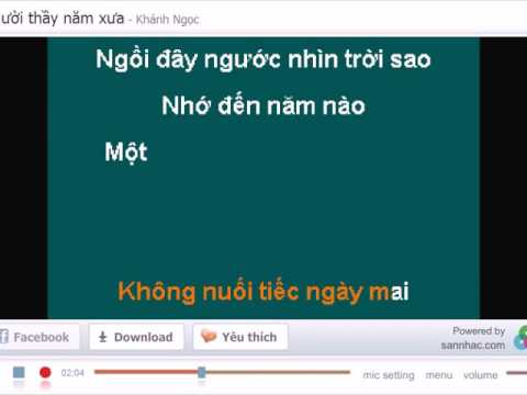 Người Thầy Năm Xưa - beat - karaoke