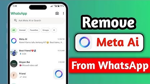 How To Remove Meta Ai from WhatsApp Working New Method (2025)
