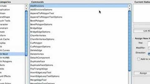 Maya tutorial: Custom Hotkeys