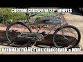 Tour of my handmade cruiser bike w32 wheels  episode 1