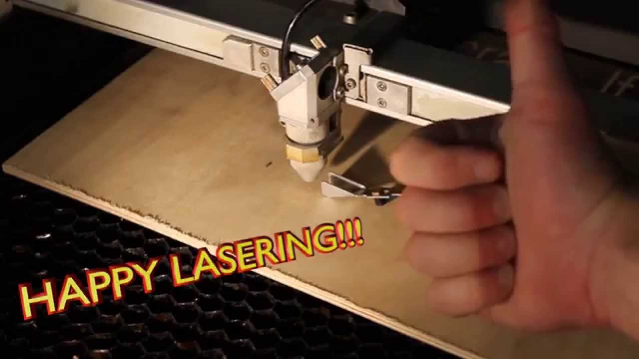 Trotec Speedy 300 Laser Cutter Prep - YouTube