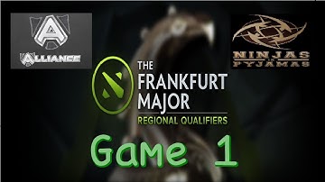 Alliance vs NiP - Game 1 - Frankfurt Major EU Qualifier Teamfights