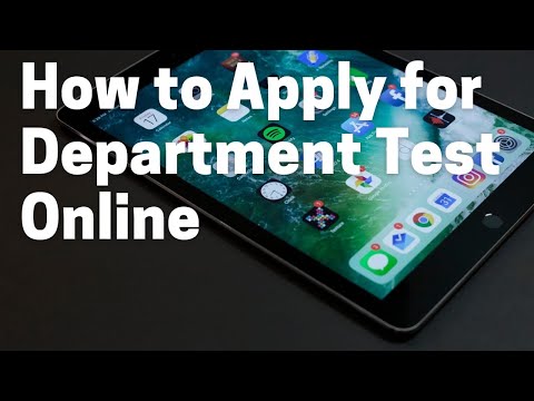 How to Apply for PSC Department Test Online