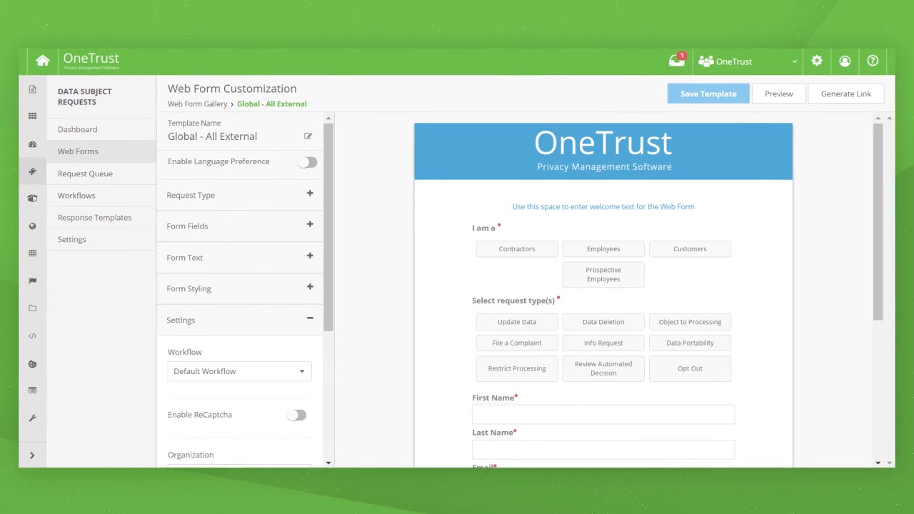 OneTrust Import Integration - Integrations - Treasure Data Product  Documentation