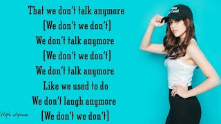 We Don't Talk Anymore (cover) - Megan Nicole and Jason Chen (Lyrics)