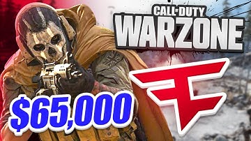 WE WON! - $65,000 FAZE WARZONE TOURNAMENT! - Week 3 (CoD Battle Royale)