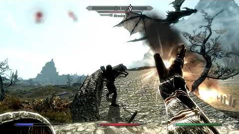 The Elders Scroll V: Skyrim - Mirmulnir (Dragon) - Near Whiterun