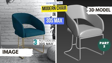 Tracing and Modeling a Stylish Chair IN 3DS MAX  |PART 2| Modelling Metal rods base |HINDI #3dsmax