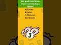 EM QUAL LIVRO FICA O MENOR VERSÍCULO DA BÍBLIA?#quizbíblico#perguntaserespostas#dvdquiz