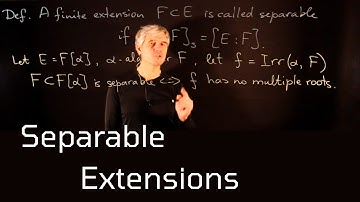 Lecture 7 Separable Extensions