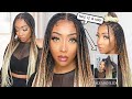 😱Must Have Waist Length Knotless Ombré Box Braids Wig!| Ft. Neat And Sleek