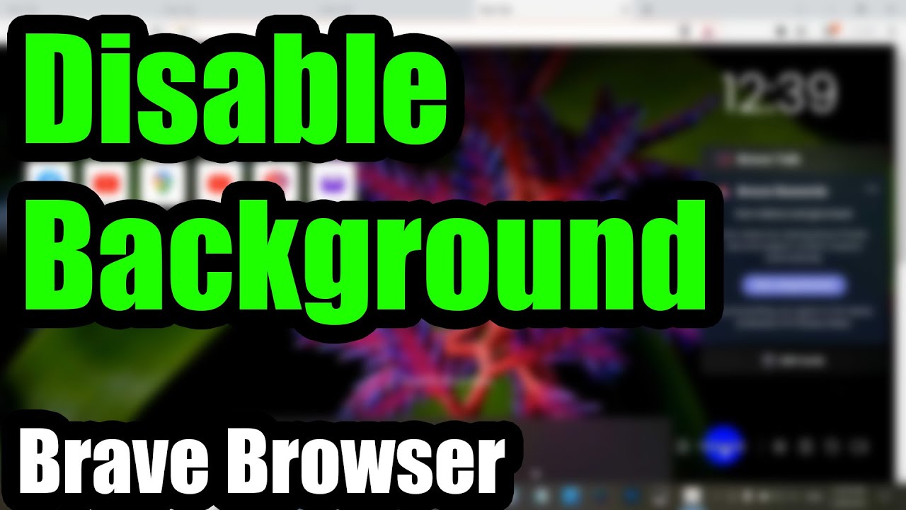 How to disable background images? (Brave browser)