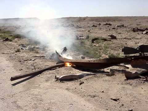 Incendiary Grenade Melts Through Steel Beam